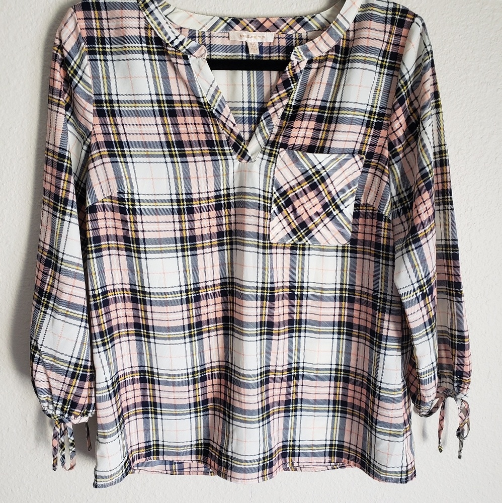 Plaid Blouse